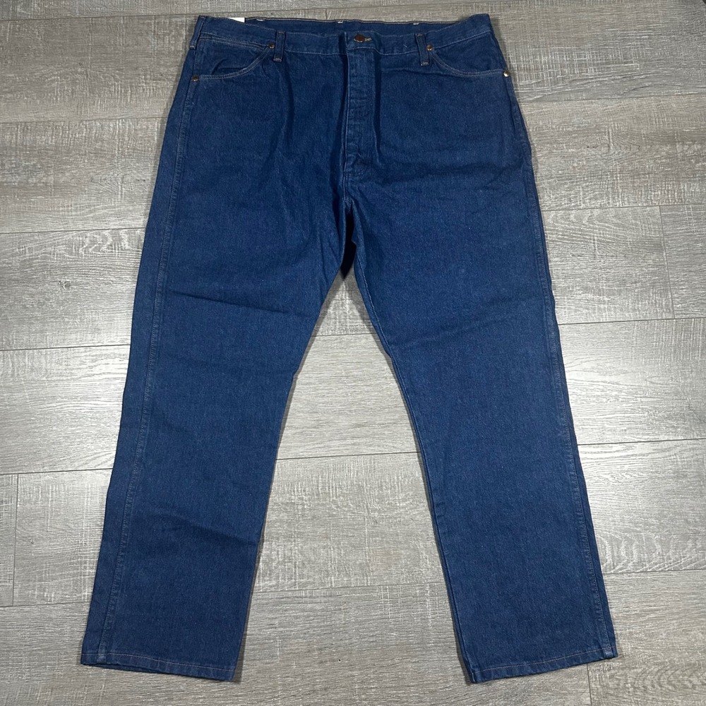 Vintage Wrangler Cowboy‎ Cut Original Fit Heavyweight Jeans 42x30 Dark Wash Mens